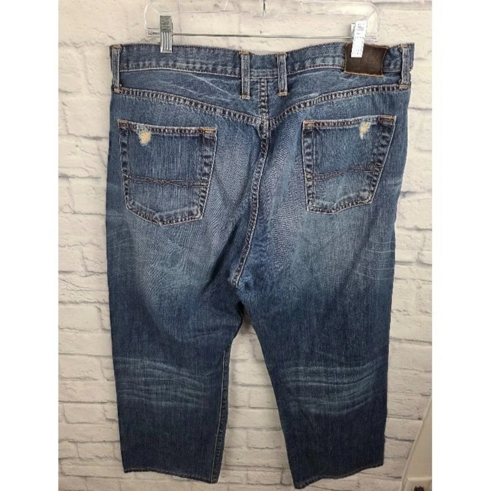 LUCKY BRAND Vintage Straight Jeans Men's Size 40 X 29 Regular Inseam Distressed